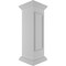 Ekena Millwork 12"W x 40"H Corner Newel Post with Panel, Flat Capital & Base Trim (Installation kit included) NWL12X40CPF0B0 - alternate 4